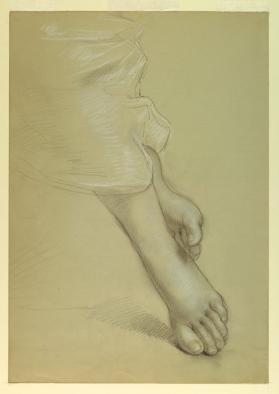 Dibujo, Estudio para Justicia y Pe de Daniel Huntington
