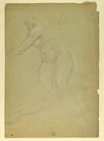 Dibujo, Estudio para "Justice and Pe, 1886 de Daniel Huntington