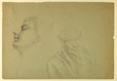 Dibujo, Estudio para "Justicia y Paz", 1886 de Daniel Huntington