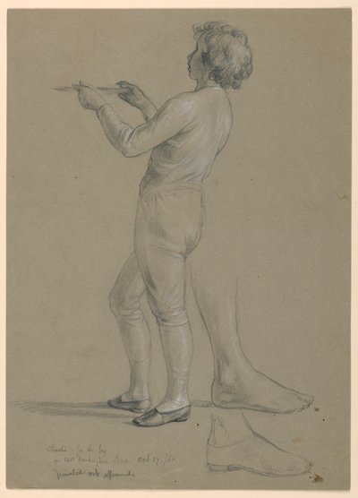 Dibujo, Estudio para "Recepción de Martha Washington", 1860 de Daniel Huntington