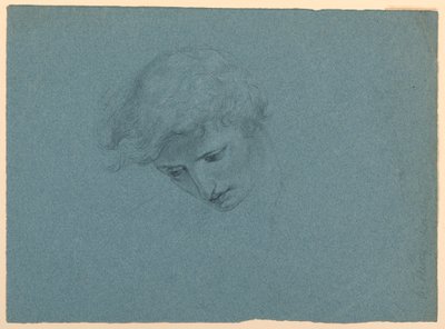 Dibujo, Estudio para "El sueño de Mercy", 1857 de Daniel Huntington
