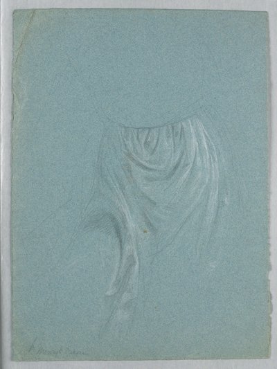 Dibujo, Estudio para "El sueño de Mercy", 1857 de Daniel Huntington