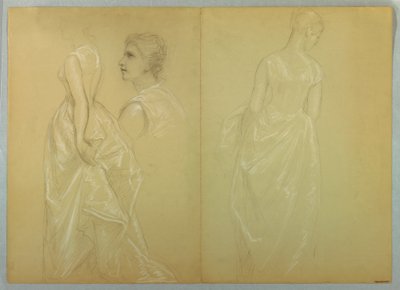 Dibujo, Estudio para "Mrs. Washingto, 1878-86 y 1860 de Daniel Huntington
