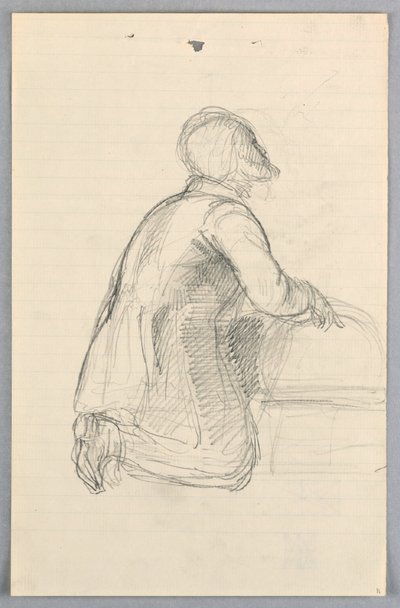 Dibujo, Estudio para "Grupo científico", 1858 de Daniel Huntington