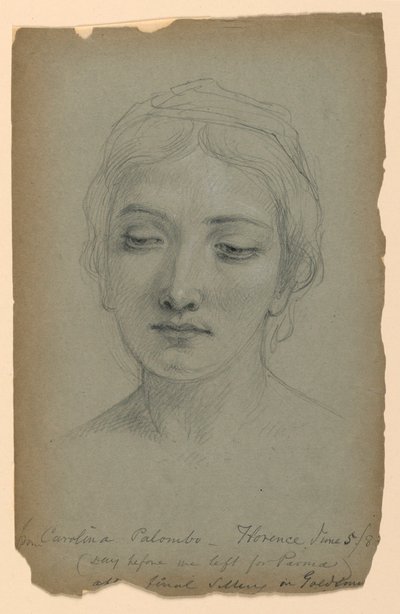 Dibujo, Estudio para "El orfebre", 5 de junio de 1883 de Daniel Huntington