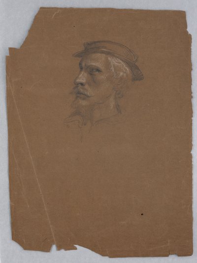 Dibujo, Estudio para "Tiziano mostrando, 1872 de Daniel Huntington