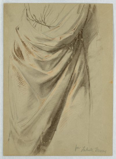 Dibujo, Estudio para "Tribute Money", 1852 de Daniel Huntington