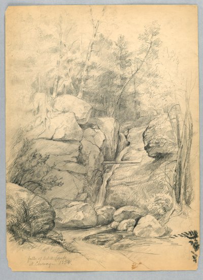 Cataratas del arroyo de los artistas, North Conway, New Hampshire de Daniel Huntington