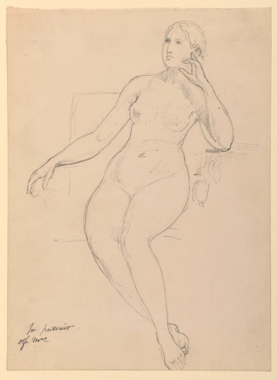 Desnudo femenino sentado de Daniel Huntington