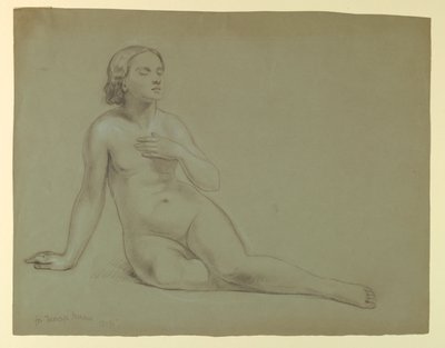 Desnudo femenino, estudio para "El sueño de la misericordia" de Daniel Huntington