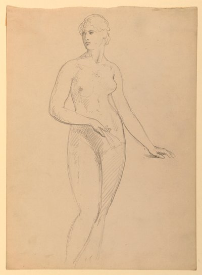 Desnudo femenino, estudio para retrato de la Sra. Henry Schieffelin de Daniel Huntington