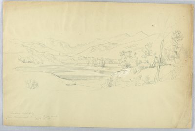 Franconia Notch desde el Río Pemigewasset cerca de Grafton House de Daniel Huntington