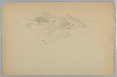 Boceto de paisaje, Monte Desierto, Maine de Daniel Huntington