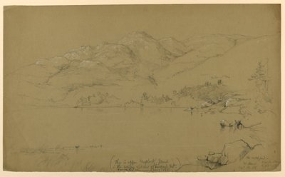 Boceto de Paisaje, Mount Desert, Maine de Daniel Huntington