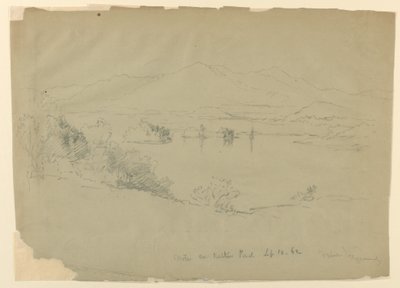 Boceto de paisaje, Walker Pond, New Hampshire de Daniel Huntington