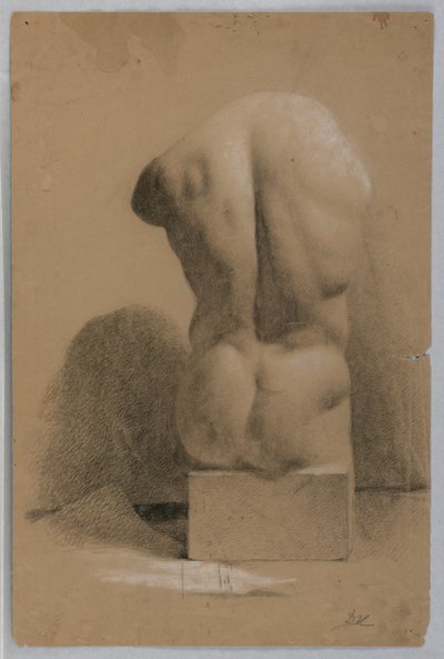 Torso Masculino de un Molde de Yeso de Daniel Huntington