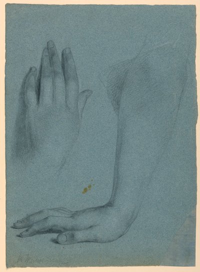 Mano y brazo de la Misericordia, estudio para "El sueño de la Misericordia" de Daniel Huntington