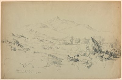 Monte Chocorua desde la colina cerca de Tamworth, suroeste del lago de Daniel Huntington