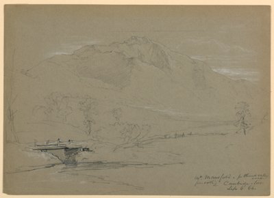 Monte Mansfield desde Pleasant Valley Road, Cambridge, Vermont de Daniel Huntington