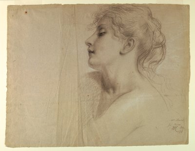La señora Levicz como Paz, Estudio para "Justicia y Paz" de Daniel Huntington