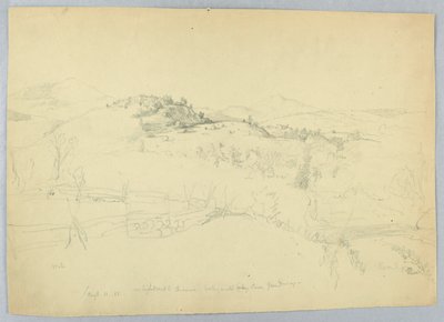 En la carretera más alta a Chocorua, mirando al norte, cerca del estanque Canas de Daniel Huntington