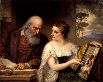 Filosofía y arte cristiano. 1868 de Daniel Huntington
