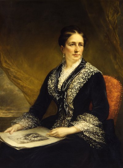 Retrato de Mary McCrea Stuart Sra. Robert Leighton Stuart, ca. 1840-1885 de Daniel Huntington