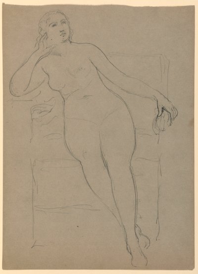 Desnudo femenino sentado de Daniel Huntington