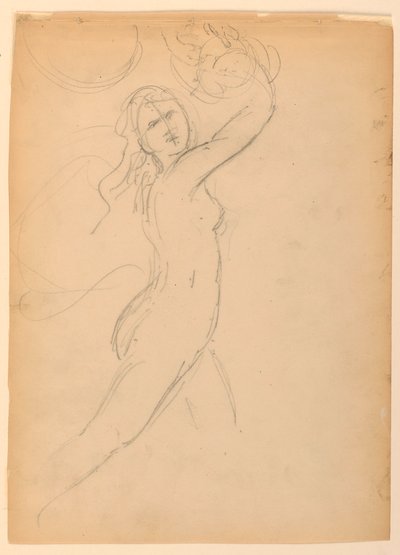 Boceto para una bacante de Daniel Huntington