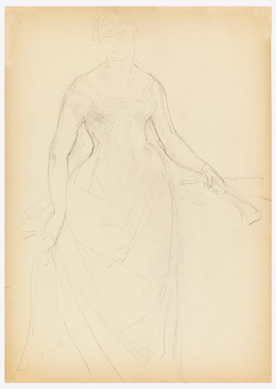 Boceto para un retrato de Bella Worsham de Daniel Huntington