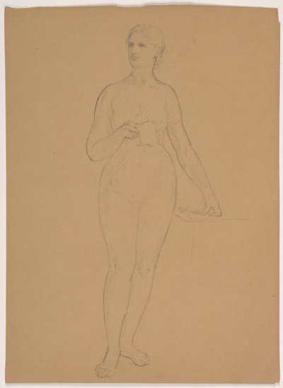 Desnudo femenino de pie de Daniel Huntington