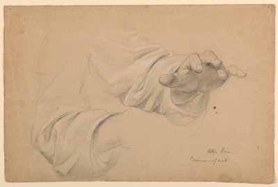 Estudio para "Comunión de los enfermos" de Daniel Huntington