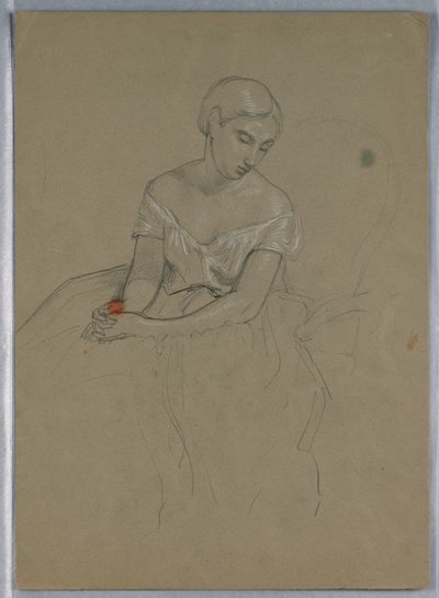 Estudio para "Recepción de Martha Washington" de Daniel Huntington