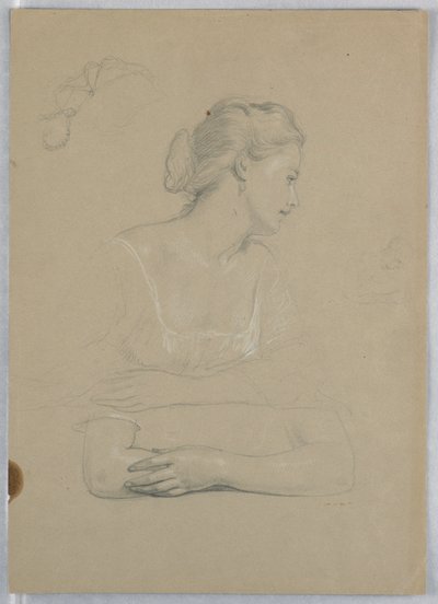 Estudio para "Recepción de Martha Washington" de Daniel Huntington