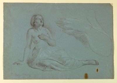 Estudio para "El sueño de la misericordia" de Daniel Huntington