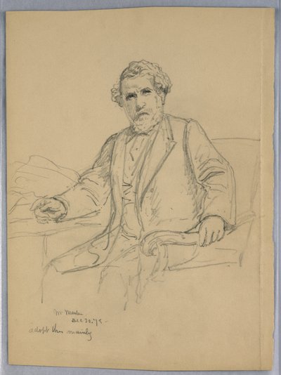 Estudio para Retrato de Charles J. Martin de Daniel Huntington