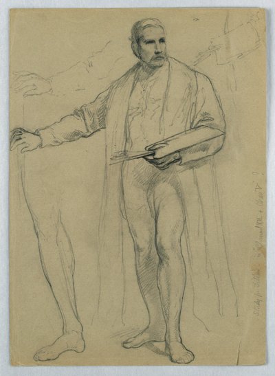 Estudio para "Tiziano Mostrando" de Daniel Huntington