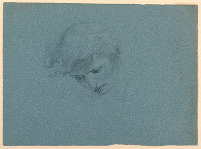 Estudio de la Cabeza de un Ángel para "El Sueño de la Misericordia" de Daniel Huntington