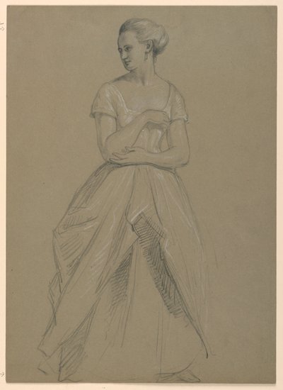 Estudio de la Sra. Bingham para "La Corte Republicana" (El día de recepción de Lady Washington) de Daniel Huntington