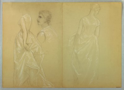 Estudio de la Sra. Winthrop para "El Día de Recepción de Lady Washington" de Daniel Huntington