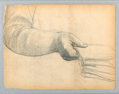 Estudio del brazo derecho de Daniel Huntington