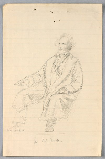 Estudio de Samuel F. B. Morse para "Grupo Científico" de Daniel Huntington