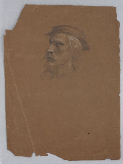 Estudio de Tiziano para "Tiziano mostrando el Entierro a Carlos V y Clemente VII" de Daniel Huntington