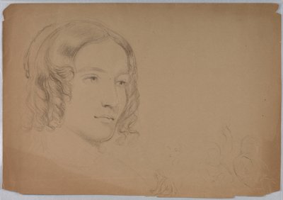 Estudio de la Cabeza de una Mujer de Daniel Huntington