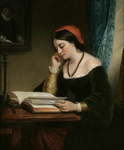 La estudiante aplicada, 1858 de Daniel Huntington