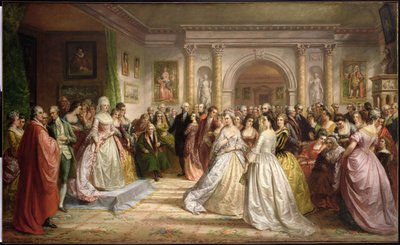 La Corte Republicana (Recepción de Lady Washington), 1861 de Daniel Huntington