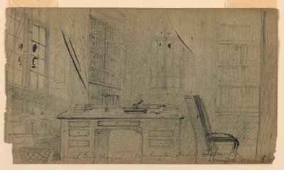 Biblioteca de Washington Irving en Sunnyside de Daniel Huntington