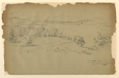 Lago Winnipesaukee, Chocorua en la distancia de Daniel Huntington