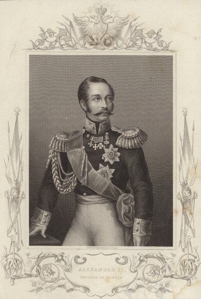 Alejandro II, Emperador de Rusia (18181881) (grabado) de Daniel John. Pound