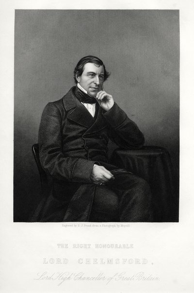 Frederic Thesiger, 1er Barón Chelmsford, jurista y político inglés, c. 1880 de Daniel John Pound
